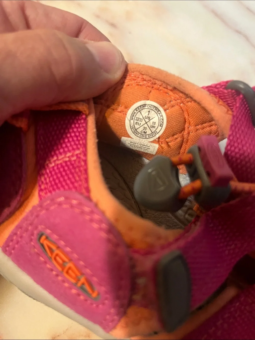 Keen Kids Pink Outdoor Sandal pink with Gray Toe - KEEN